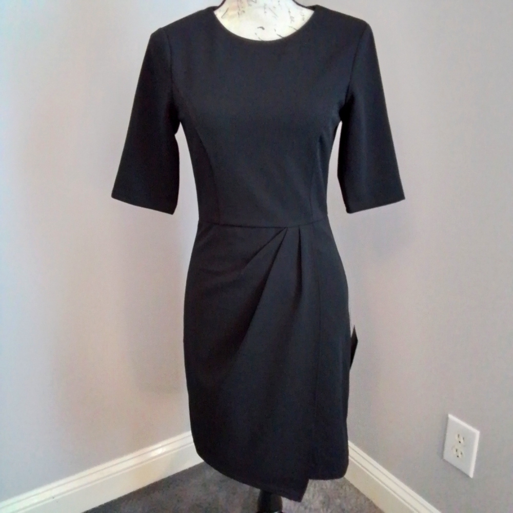 NWT Lulus Little Black Dress Faux Wrap - M